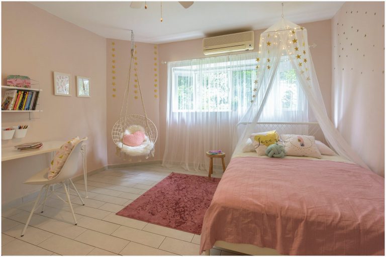 עיצוב חדר ילדים בצבע ורוד - החדר של ארבל